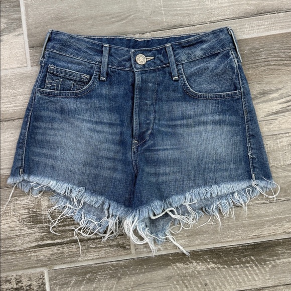 True Religion Cadence Cut Off Jean Shorts - Picture 1 of 7